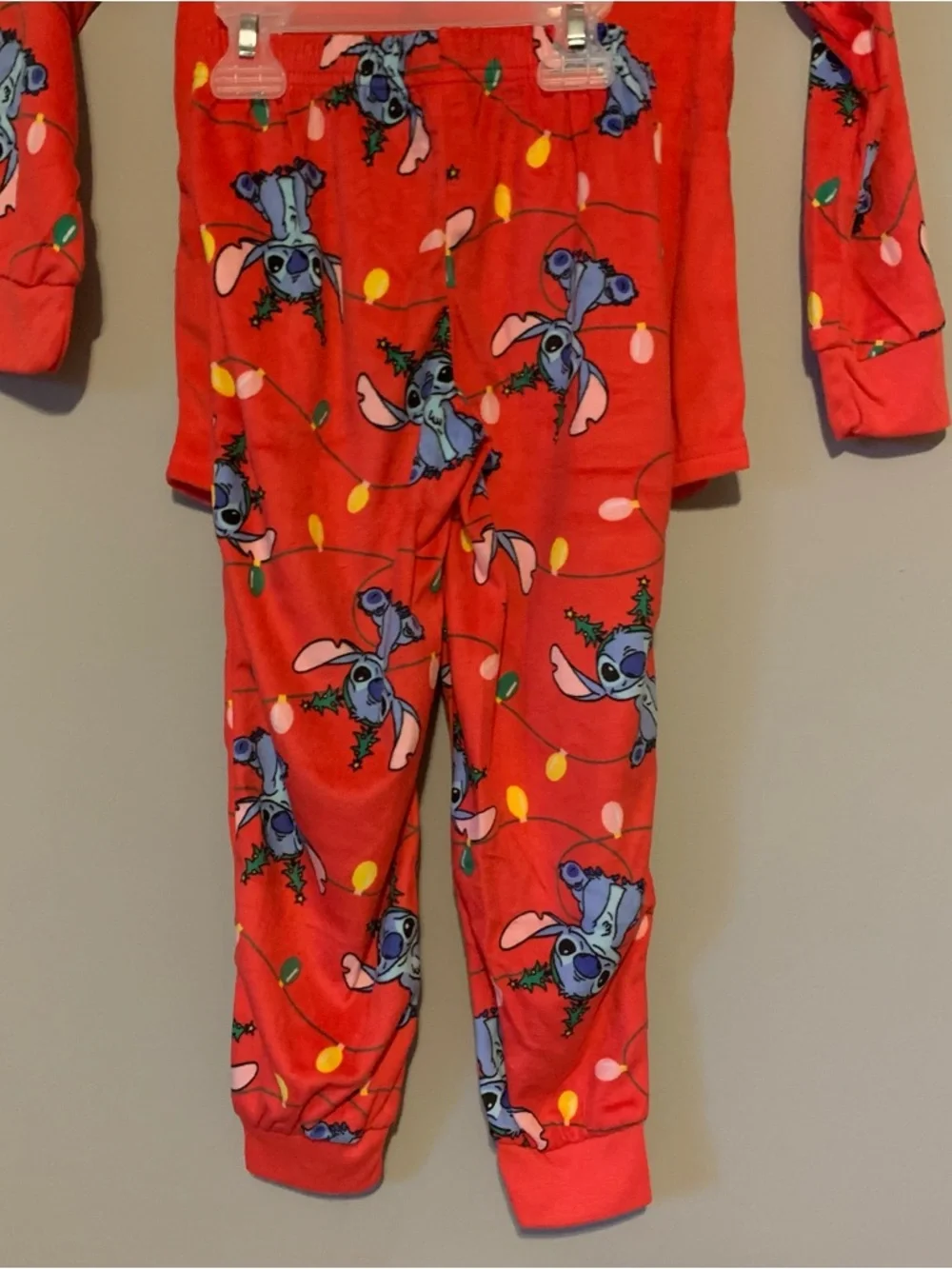 NWT. DISNEY Stitch Kids Holiday Pajama Set